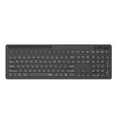아이노트 멀티페어링 블루투스 5.0 무선키보드, K708RB, 블랙, 일반형