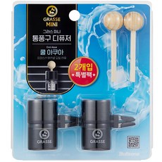 그라스 차량용 통풍구 디퓨저 10ml, 쿨아쿠아, 2개