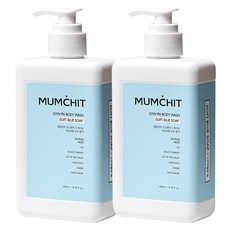 멈칫 약산성 바디워시 소프트 블루솝, 400ml, 2개