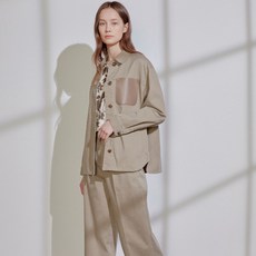 닥스 레이디스 여성용 21FW 포켓배색 면혼방 긴팔자켓 DLJA1CH71