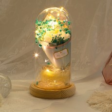 [ 아르띠콜로 사라 led 꽃 무드등 ] 로맨틱 led 무드등 10대 여성 20대 여자생일선물 인테리어 무드등 꽃다발 조화 여자친구 기념일선물 수면등 취침등 선물 분위기 조명, 블루