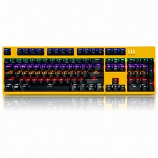 앱코 HACKER K660 완전방수 키보드 옐로우 (기계식 광축 리니어), 선택하세요
