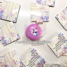 스퀴즈 스트레스볼 스퀴지 Popularboxes 폴리 라이딩 유니콘 마카롱 스 퀴시 천천히 상승 선물 장난감, [02] 주황색