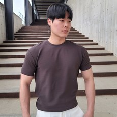 디센도 남자 머슬핏 반팔 티셔츠