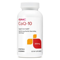 GNC 코큐텐 200mg 60캡슐 코엔자임Q10 CoQ-10, 1개