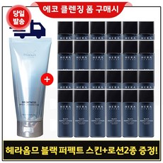 에코브런치 브라이트 클렌징 폼 구매 / 헤라옴므 블랙 퍼펙트 스킨+로션2종 각 20ml x12개, 1개