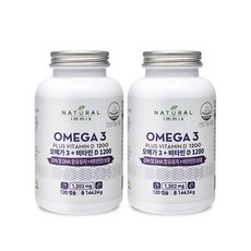 내추럴이믹스 오메가3 플러스 비타민D 1200 144.24g, 2개, 120정