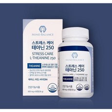 DnK 테아닌 트립토판 영양제 스트레스 해소 건강 보조제 잠안올때 수면 코르티솔 피로회복제, 1set:60정, 60정