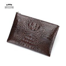 LOHA 남성 클러치백 천연악어가죽 맨스백 2024