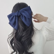 쳐짐이 예쁜 새틴 왕리본 머리핀 리본핀 23color