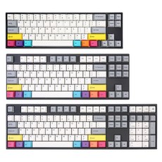 Varmilo 바밀로 레트로 CMYK 기계식 키보드 컬렉션, 단일, 68키 유무선 블루투스 갈축