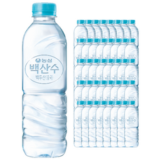 백산수 농심 무라벨, 500ml, 40개