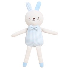 오가닉붐 유아용 롱롱이 토끼 애착인형, 남아