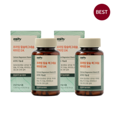 동국제약 메이올웨이즈 프라임 칼슘 마그네슘 비타민 DK (1 000mg x 60정), 60정, 2개