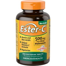 아메리칸헬스 에스터-C 500mg 시트러스 바이오플라보노이드 베지테리안 타블렛, 225개입, 1개