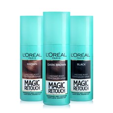 [KT알파쇼핑]로레알 매직 리터치 새치커버 스프레이 염색약 75ml, 다크브라운_수량_상세페이지참조, 다크브라운