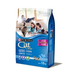 퓨리나 캣차우 컴플리트 고양이 사료, 1.5kg, 3개