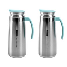스텐 물병 냉장고물병 물통 민트+민트(1+1) 1.3L