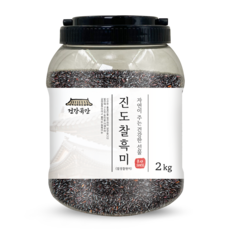 건강곡간 진도 찰흑미 검정찰현미, 2kg, 1통