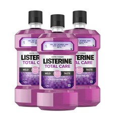 리스테린 토탈케어 마일드 750ml x3, [L]토탈케어마일드750mlx3, 상세설명 참조