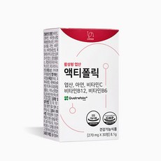 리노브 액티폴릭 4세대 활성엽산 620ug, 1박스, 1박스/270mgX30정
