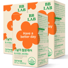 비비랩 그날의 철분 케어 비타민C 비타민B, 60정, 3개