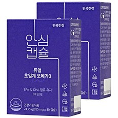 안국건강 듀얼 초임계 오메가3 24.75g, 2개