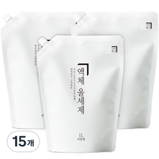 살림백서 울세제 리필형, 1L, 15개
