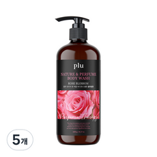 플루 네이처 앤 퍼퓸 바디워시 로즈블러썸향, 1000g, 5개