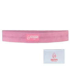 헤이피 스쿼트 힙밴드 미니 Lv2+파우치, 슈가핑크