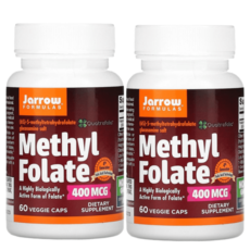 4세대 활성메틸엽산 400mcg 60정2팩 임산부 임신준비 남자엽산 자로우 재로우포뮬러스, 1000mcg, 100정2팩