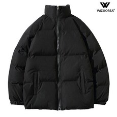 겨울 루즈핏 엠보 하이넥 패딩점퍼 남자 빅사이즈 WI034P