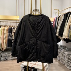 Xiaoai-스톨 리얼샷 라운드넥 브레드 코튼 패딩 코트 여성용 스타일 유휴 가을 겨울