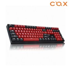 콕스 게이트론 LED 게이밍 기계식 키보드 황축, CK108 RED&GRAY S2, 레드 + 다크그레이, 레드 + 다크그레이