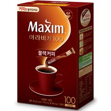 맥심 아라비카100 노슈가블랙, 100개입, 1개