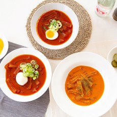 [2인분] 설탕 뺀 가벼운 떡볶이 쫄깃한 올방개묵떡볶이 맛쫄떡(곤약 X) 로제 스테비아 간식, 쪼꼼매운맛