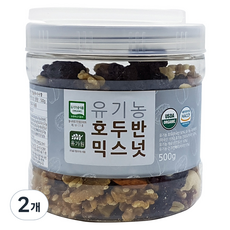 유가원 유기농 호두반 믹스넛, 500g, 2개