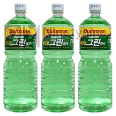 불스원 레인OK 에탄올 그린 워셔액-1.8L 3개 사계절용 발수코팅 프리미엄 자동차 세차용품, 1.8L