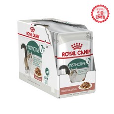 로얄캐닌 고양이 인스팅티브 7+(시니어) 파우치(85g x12개)/노령묘 활력도움