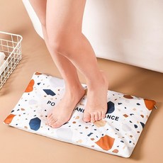 주방발매트 욕실발매트 규조토발매트 비벼닦는 규조토 가루매트 주방 욕실 싱크대 빠른흡수 통기성 폭신한 발매트, 데코