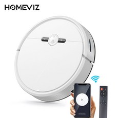 HOMEVIZ 어플연동 스마트 물걸레 로봇청소기 SD-1, 하얀