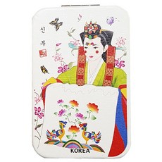 라베끄 한국전통여인 콤팩트 손거울 여자 외국인친구선물 한국기념품 전통기념품 전통공예품 유학생선물 한국여행 홈스테이선물 Korean style, 신부(Bride), 1개