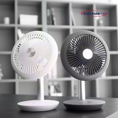 솔러스에어 무선 무소음 휴대용 탁상용 선풍기 AIR601TF, 그레이