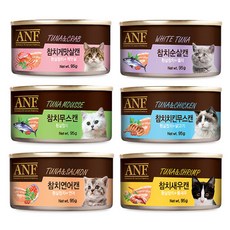 ANF 캣 에이앤에프캔(ANF CAN) 95g 고양이캔 습식 간식 - 6종 4개씩 24개입