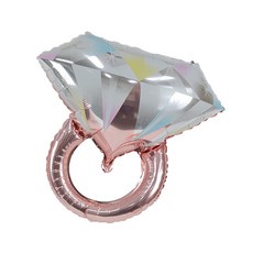 다이아몬드반지 호일풍선(1입), 단품