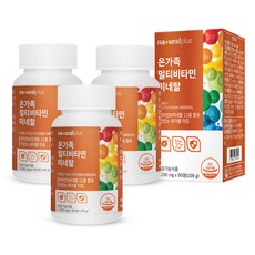 내츄럴플러스 온가족 멀티비타민 미네랄, 90정, 3개