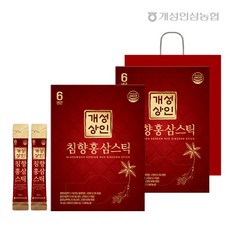 [개성상인] 실속형 대용량 침향홍삼스틱 10ml x 100포 x 2박스 /전용쇼핑백 /개성, 1개, 상세 설명 참조
