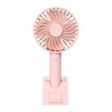 카르닉 USB 휴대용 핸디 선풍기 + 다용도 거치대, KHF-001, 핑크