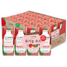 상하목장 유기농 주스 사과딸기케일, 125ml, 24개