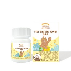 장인정신 에브리데이 키즈 멀티 비타 츄어블 레몬맛 30g, 30정, 1개